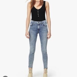 Mother The Looker Sacred Slit Shaking Things Up Preppy Cheeky Luxury Jeans 26